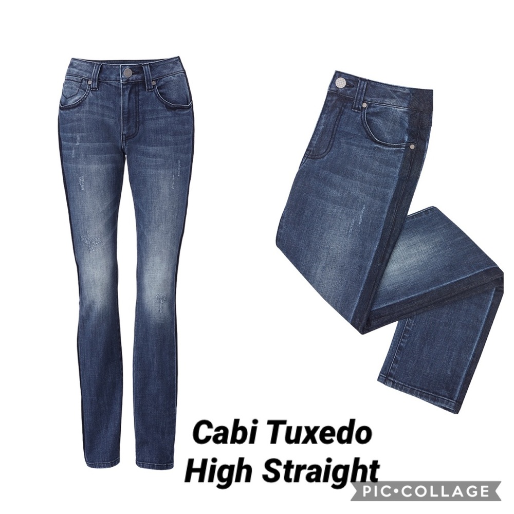 Cabi Tuxedo High Straight Jeans in Size 6 - NWOT